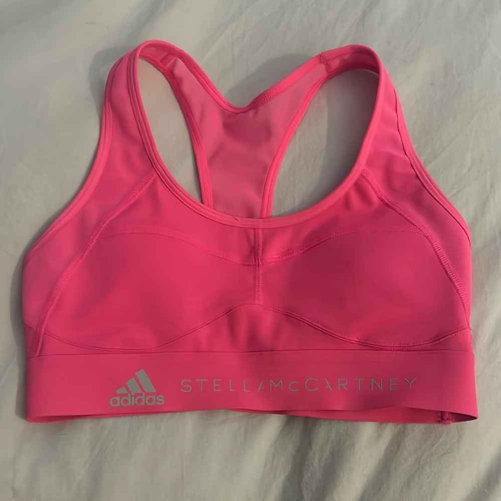 Adidas x Stella McCartney pink sport top